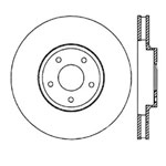 StopTech Nissan 370Z Sport Drilled/Slotted Rotor, Front Right; 2009-2017