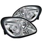 Spyder Mercedes Benz SLK Halo Projector Headlights - Chrome - (PRO-YD-MBSLK98-1PC-HL-C)