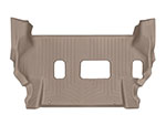 WeatherTech 11-13 Infiniti QX56/14+ Inifiniti QX80 Rear FloorLiner - Tan (2nd Row Split Bench); 2011-2013