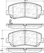 StopTech Street Brake Pads Mazda CX-5, Front; 2013-2017