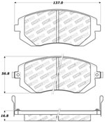 StopTech Sport Brake Pads Subaru Outback, Front