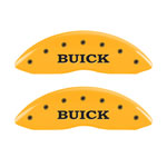 MGP 4 Caliper Covers Engraved Front Buick Rear Yellow Finish Black Char 2007 Buick Lucerne