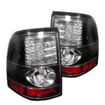 Spyder Ford Explorer 4Dr (Except Sport Trac) LED Tail Lights - Black - (ALT-YD-FEXP02-LED-BK); 2002-2005