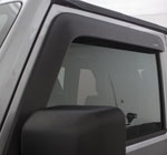 AVS 07-18 Jeep Wrangler (2 Door Only) Ventvisor Low Profile Window Deflectors 2pc - Matte Black; 2007-2018