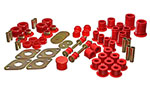 Energy Suspension 89-95 Toyota 4WD Pickup (Except T-100 & Tundra) Red Hyper-Flex Master Bushing Set