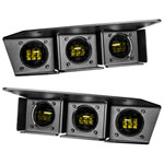 ORACLE Lighting 21-22 Ford Bronco Triple LED Fog Light Kit for Steel Bumper - Yellow; 2021-2024