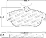 StopTech Street Select Brake Pads Volvo 940, Front; 1991-1995