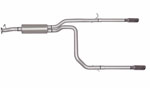 Gibson 00-05 Chevrolet Astro Base 4.3L 2.5in Cat-Back Dual Split Exhaust - Stainless; 2000-2005