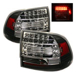 Spyder Porsche Cayenne LED Tail Lights - Black - (ALT-YD-PCAY03-LED-BK)