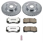 Power Stop 05-10 Chrysler 300 Front Z26 Street Warrior Brake Kit; 2005-2010