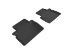 3D MAXpider 2016-2017 Infiniti QX50 Kagu 2nd Row Floormats - Black; 2016-2017