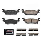 Power Stop 06-10 Hummer H3 Rear Z23 Evolution Sport Brake Pads w/Hardware; 2006-2010