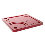 BuiltRight Industries 2020 Jeep Gladiator Bed Plug Plate Cover (Alum) - Red; 2020-2024