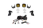 Diode Dynamics 20-Present Polaris RZR A-Pillar LED Pod Kit SS3 Pro - Yellow Combo; 2020-2023