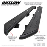 Westin 2020 Jeep Gladiator Outlaw Nerf Step Bars - Textured Black; 2020-2024