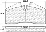 StopTech Street Select Brake Pads Porsche 944, Front; 1990-1990