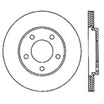 StopTech Ford Mustang Sport Slotted Brake Rotor, Rear Right; 2005-2014