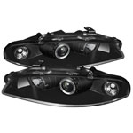 Spyder Mitsubishi Eclipse Halo Projector Headlights - Black - (PRO-YD-ME97-HL-BK); 1997-1999