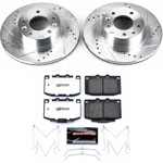 Power Stop 93-95 Mazda RX-7 Front Z26 Street Warrior Brake Kit; 1993-1995