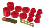 Prothane 73-80 GM Body Mount 12 Bushing Kit - Red; 1973-1980