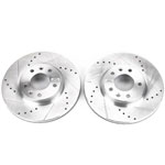 Power Stop 06-12 Ford Fusion Front Evolution Drilled & Slotted Rotors - Pair; 2006-2012