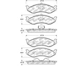 StopTech Street Select Brake Pads Jeep Grand Wagoneer, Front