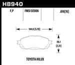 Hawk 16-17 Toyota Hilux Street Super Duty Front Brake Pads; 2016-2017