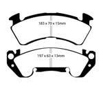 EBC 92-96 Chevrolet Caprice 4.3 Police Yellowstuff Front Brake Pads; 1992-1996