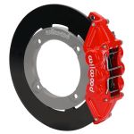 Wilwood 19-22 Honda Talon 1000 Red 4-Piston Rear Kit 11.25in - Plain Face Steel Rotors; 2019-2022