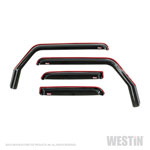 Westin 2018-2019 Jeep Wrangler JL Unlimited Wade In-Channel Wind Deflector 4pc - Smoke; 2018-2024