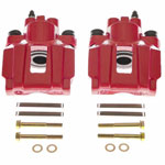 Power Stop 04-08 Chrysler Pacifica Rear Red Calipers - Pair; 2004-2008