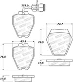 StopTech Street Brake Pads Audi S6, Front