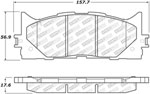 StopTech Street Select Brake Pads Lexus ES350, Front