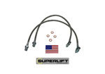 Superlift 71-78 GM Pickup/Blazer/Suburban w/ 4-6in Lift Kit (Pair) Bullet Proof Brake Hoses; 1971-1978