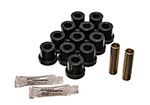 Energy Suspension 55 Chevy Bel Air Black Rear Leaf Spring Bushing Set; 1955-1955