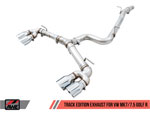 AWE Tuning MK7.5 Golf R Track Edition Exhaust w/Chrome Silver Tips 102mm