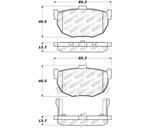 StopTech Street Select Brake Pads Hyundai Tiburon, Rear