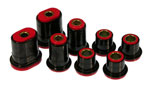 Prothane 66-72 GM Front Lower Oval Control Arm Bushings - Red; 1966-1972