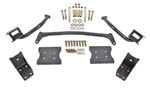 BMR 79-04 Fox Mustang Torque Box Reinforcement Plate Kit(TBR005H And TBR003H) - Black Hammertone; 1979-2004