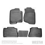 Westin 2016-2018 Honda Pilot (5 passenger) Profile Floor Liners 4pc - Black; 2016-2018