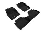 3D Maxpider 17-20 Ford Fusion Elegant 1st 2nd Row - Floor Mat Set (Black)