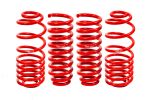 BMR 02-09 Trailblazer Lower Springs Set of 4 2in-3in Drop Red; 2002-2009