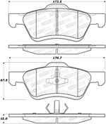 StopTech Street Brake Pads Mercury Mariner Phenolic Piston, Front; 2009-2011