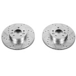 Power Stop 98-02 Ford Crown Victoria Front Evolution Drilled & Slotted Rotors - Pair; 1998-2002