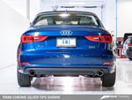 AWE Tuning Audi A3 Sedan 2.0L Turbo Touring Edition Exhaust - Dual Outlet, Chrome Silver mm Tips