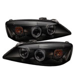 Spyder Pontiac G6 2/4DR Projector Headlights - LED Halo - LED - Black Smoke - (PRO-YD-PG605-HL-BSM); 2005-2008