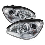 Spyder Mercedes Benz S-Class Projector Headlights - Xenon/HID Model Only ( Not Compatible With Halogen Model ) - Chrome - High H7 (Included) - Low D2R (Not Included)