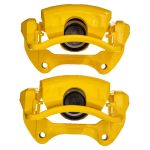 Power Stop 2011 Saab 9-5 Front Yellow Caliper w/Bracket (Pair); 2011-2011