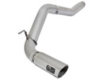 aFe Atlas Exhaust 5in DPF-Back Exhaust Aluminized Steel 2016 Nissan Titan XD V8-5.0L w/ Polished Tip; 2016-2016