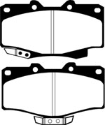 EBC 90-91 Toyota 4 Runner 2.4 Ultimax2 Front Brake Pads